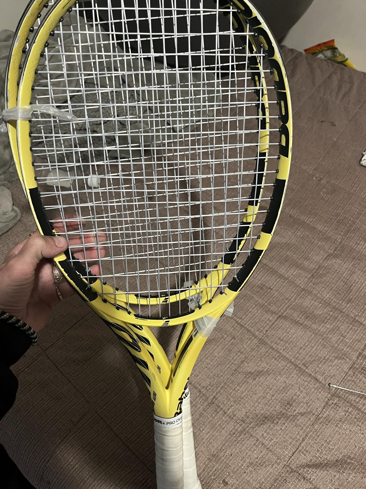 2 Babolat pure aero 2023 rackets 